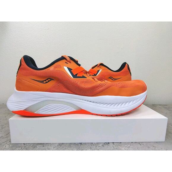 Saucony Guide 15 Shoes Womens 11.5 Sunset Orange Running Sneakers Trainer EUC - Picture 5 of 15